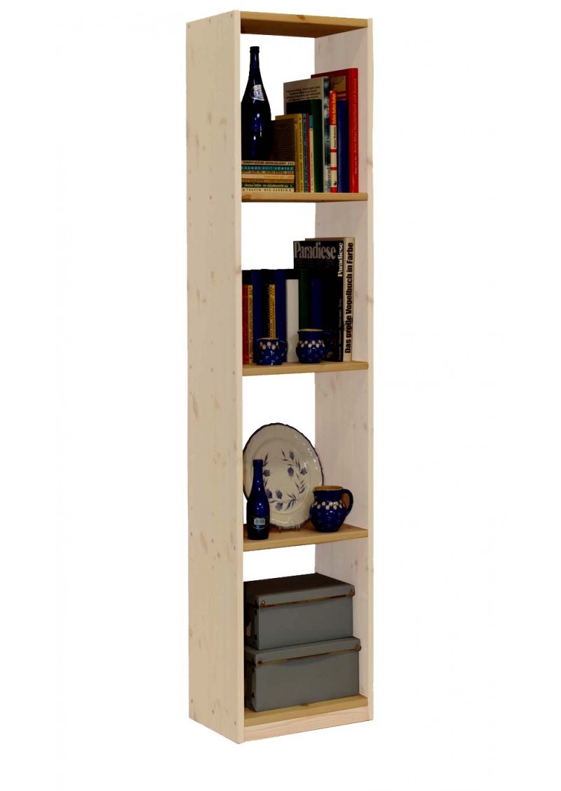 Massivholz Regal, Bücherregal, Breite 44 cm, in 4 Höhen - silenta