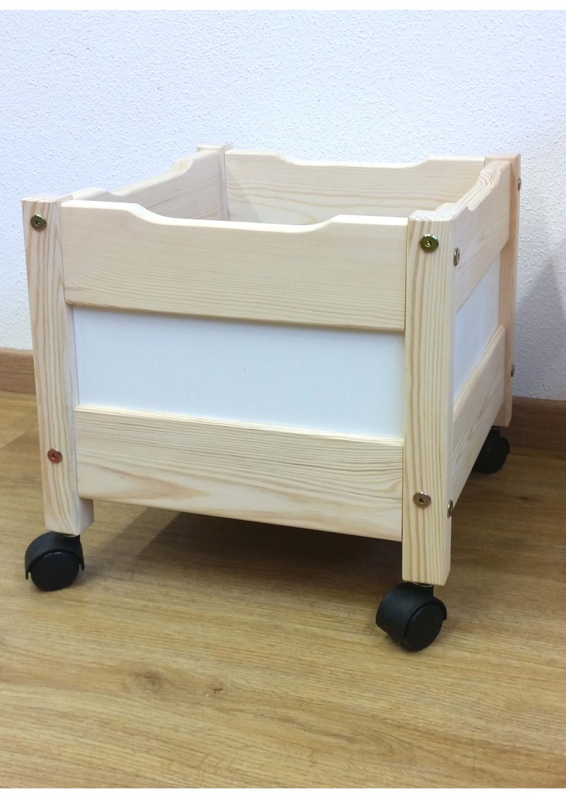 Spielzeugkiste "mini" Spielzeugwagen mit Rollen, aus Holz , ohne