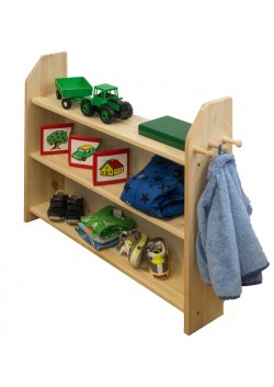 Regal für Kinderzimmer, Bad oder Diele - mit 3 Holzknöpfen