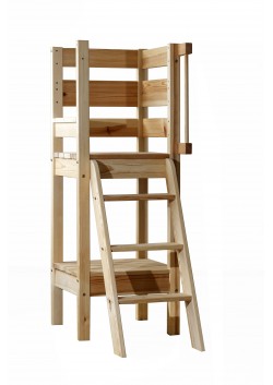 Etagenbett-Treppe  Sicherheitstreppe 140 cm,  Holz massiv, 3 Stufen