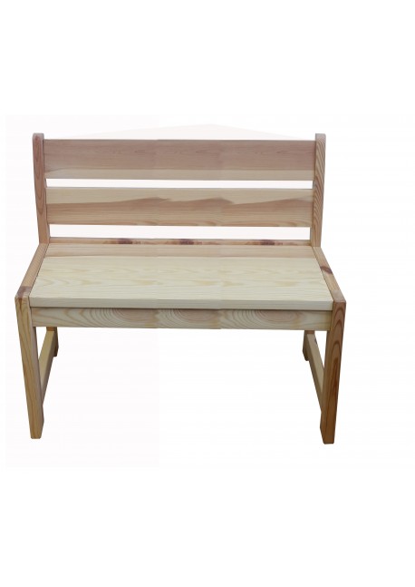 Kinder Sitzbank mit Lehne Holz massiv Sitzhöhe 35 cm direkt vom