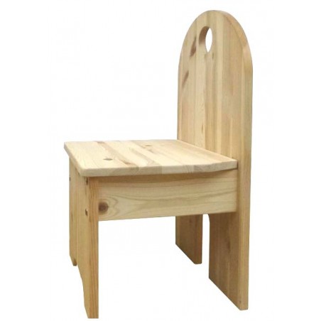 Kinderstuhl, Sitzhöhe 33 cm,Holz massiv, naturbelassen oder geölt