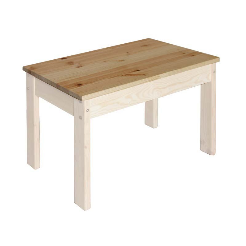 Kindertisch Beistelltisch 2, Holz massiv, Höhe 57 cm, direkt vom