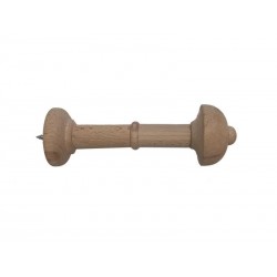 2 Schalhalter, Raffhalter Buchenholz mit Verlängerung