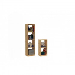 Standregal Bücherregal Holz massiv, 44 cm breit, Höhen...