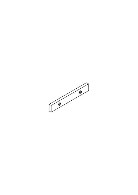 Profilverbinder für Gardinenschienen aus Aluminium Profilverbinder für Gardinenschienen aus Aluminium